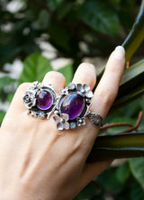 Moonlit Bloom: Amethyst Ring, AR-7319