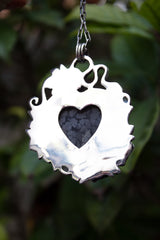 Snowfall Heart Talisman Pendant, AP-7757