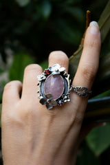 Soft Bloom: Rose Quartz Ring, AR-7309