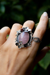 Soft Bloom: Rose Quartz Ring, AR-7309