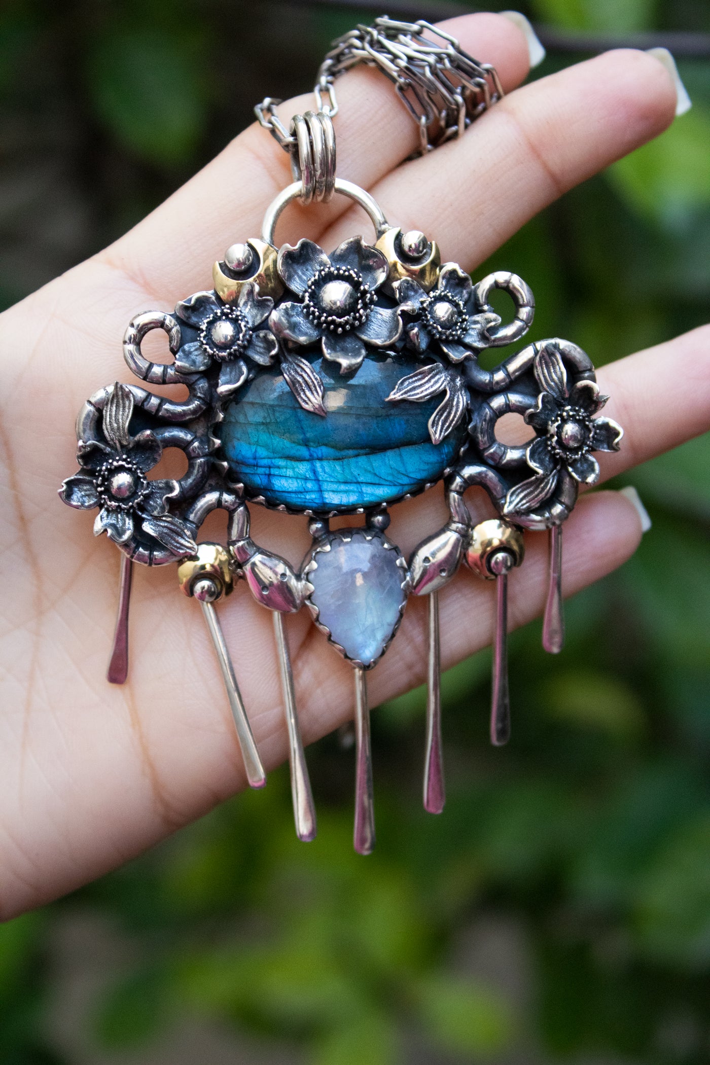 Celestial Garden Labradorite Pendant, AP-7758