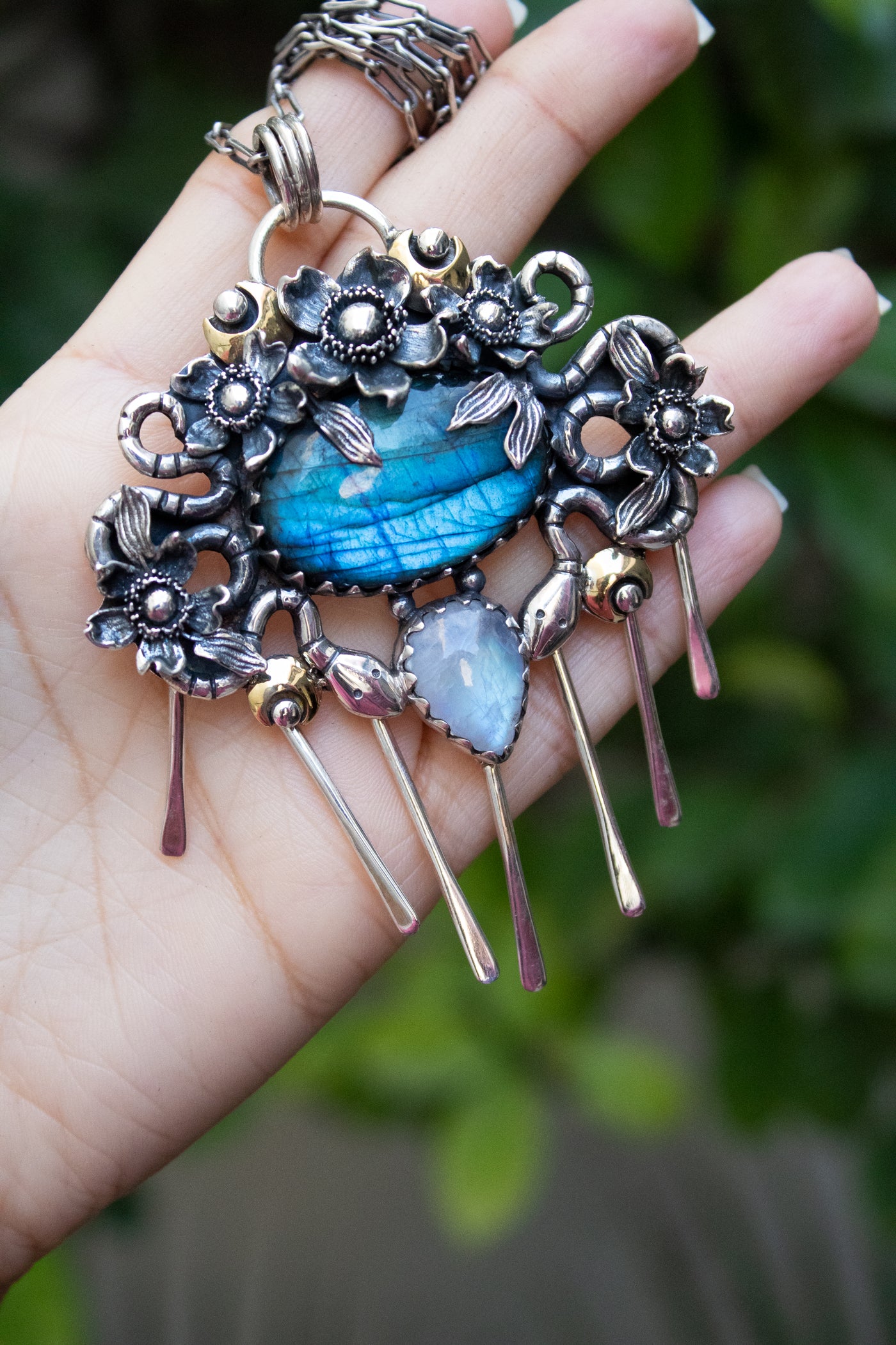 Celestial Garden Labradorite Pendant, AP-7758