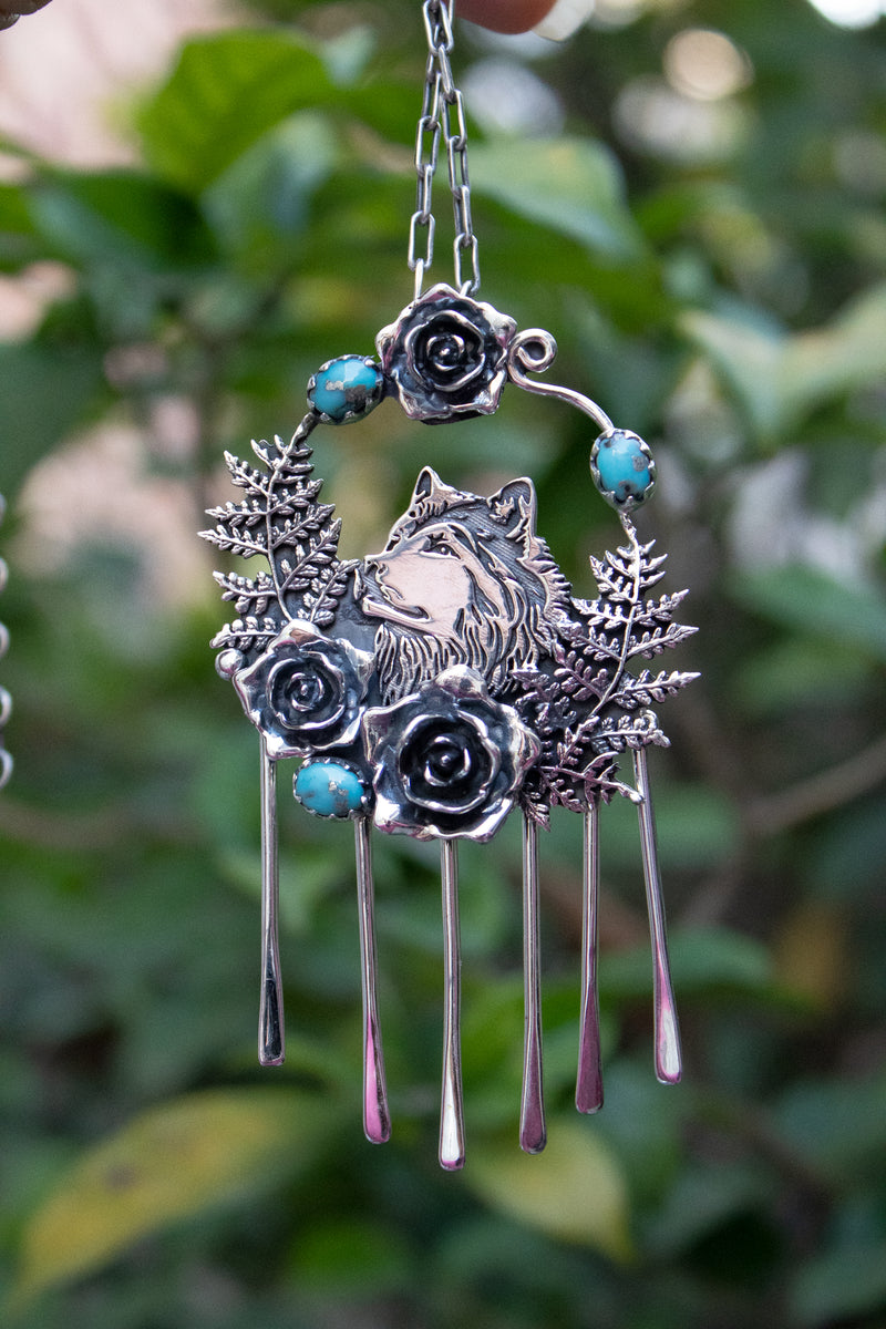 Spirit of the Wild Wolf Pendant, AP-7760