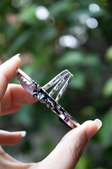 Veloura Bloom: Rose Quartz & Garnet Ring, AR-7796