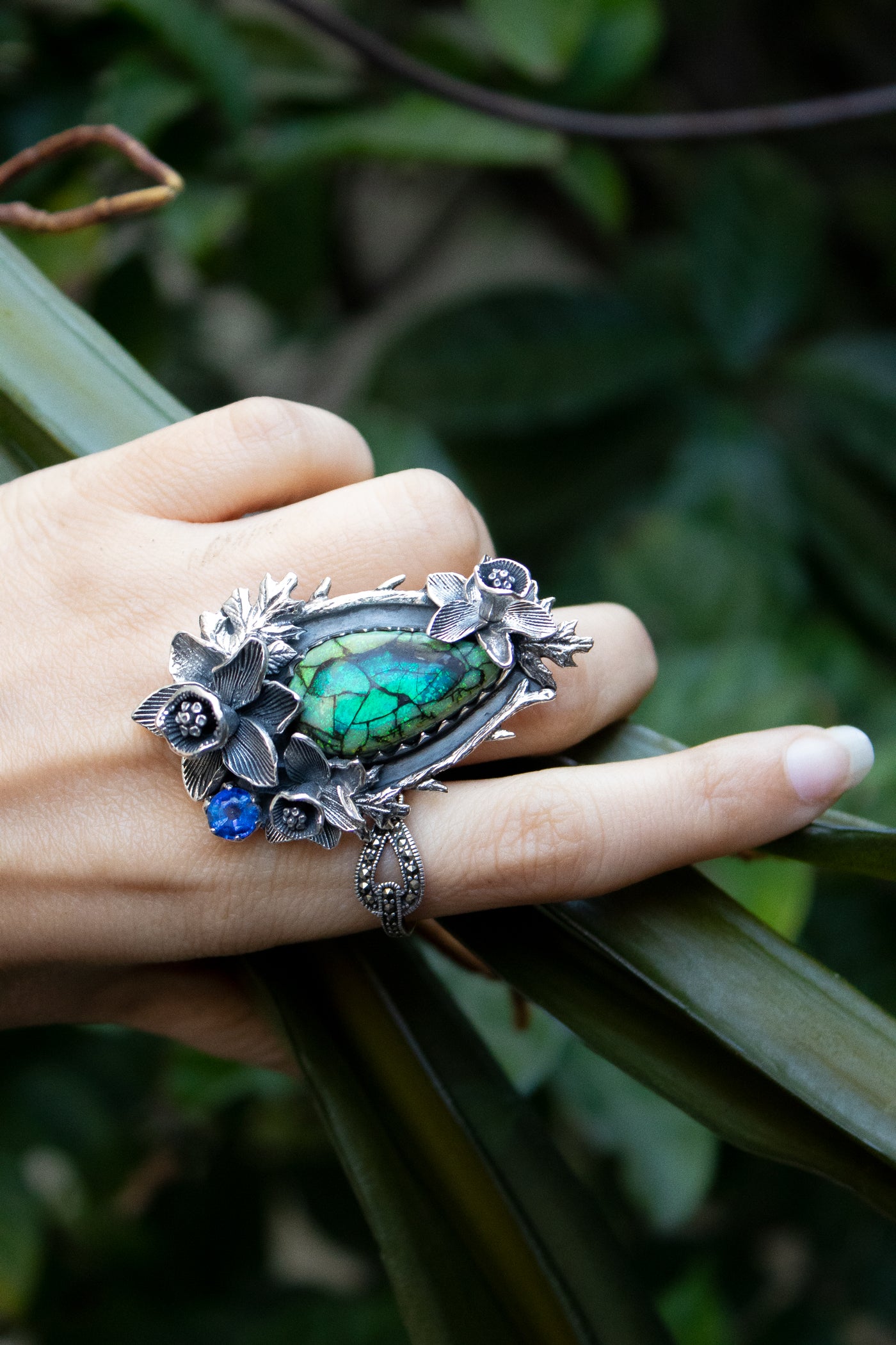 Ethereal Monarch Opal Ring, AR-7349