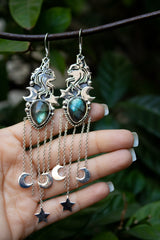 Celestial Whimsy – Labradorite Earrings, AE-7350