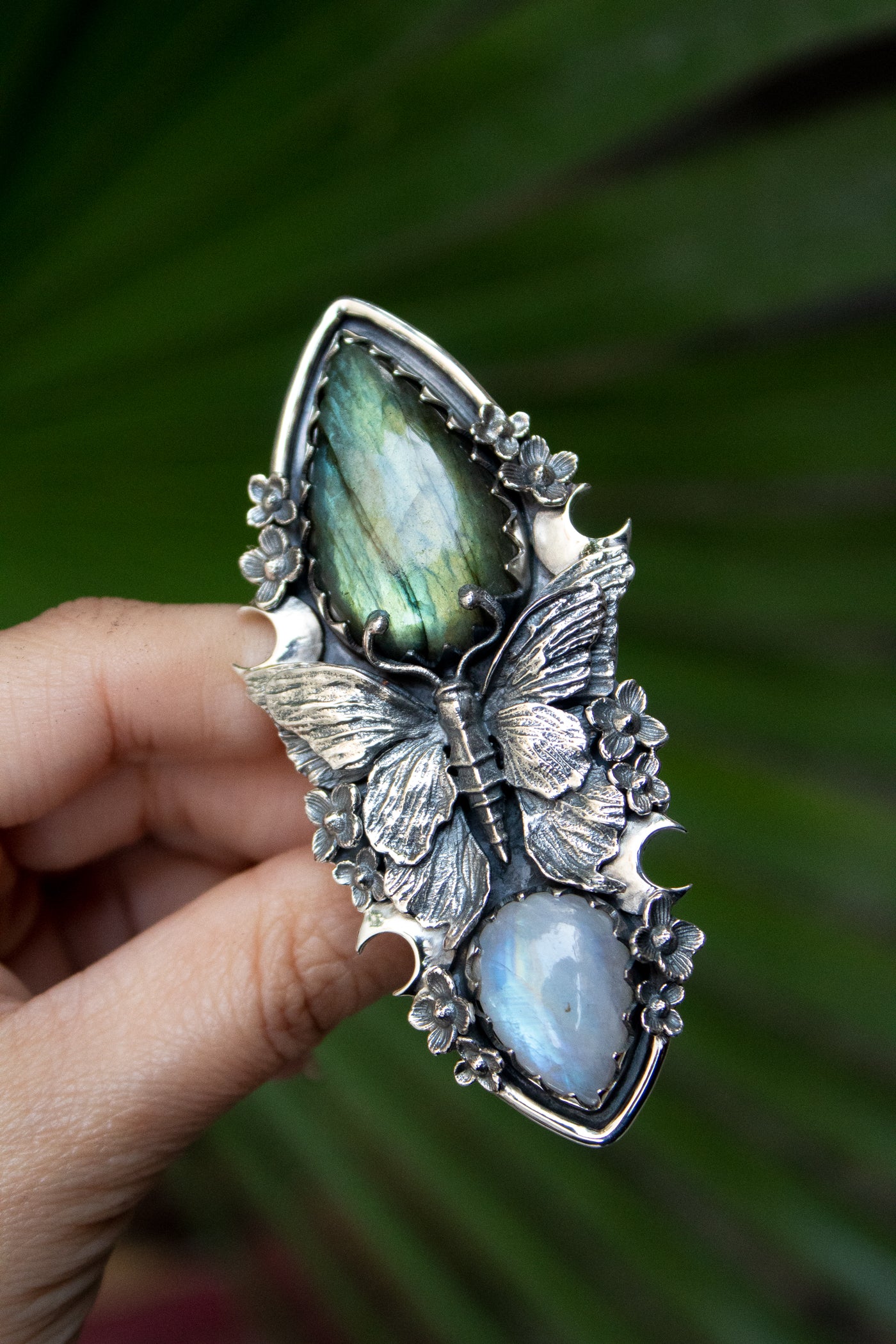 Moonlit Metamorphosis Butterfly Ring, AR-7762