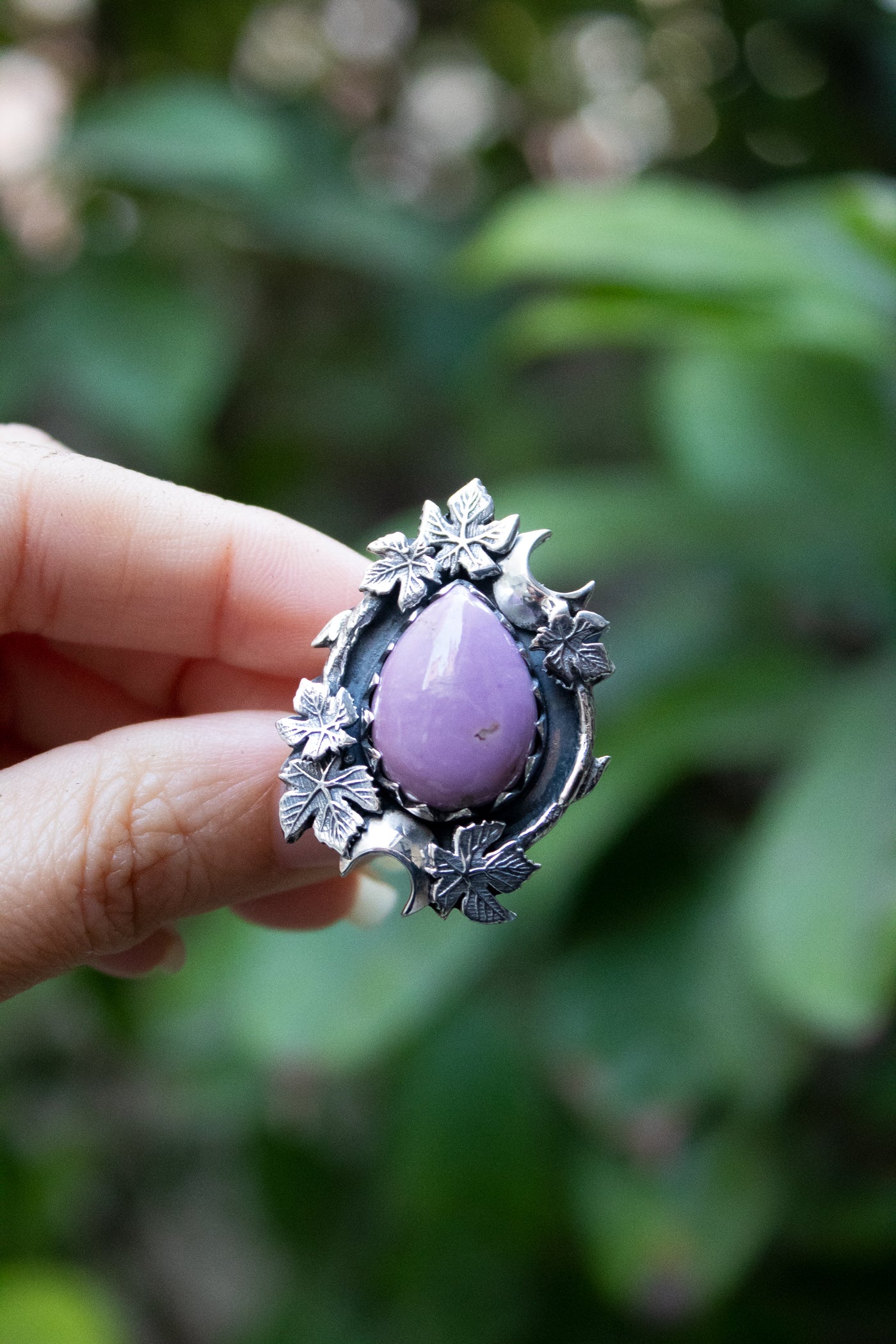 Twilight Ivy Phosphosiderite Ring, AR- 7763