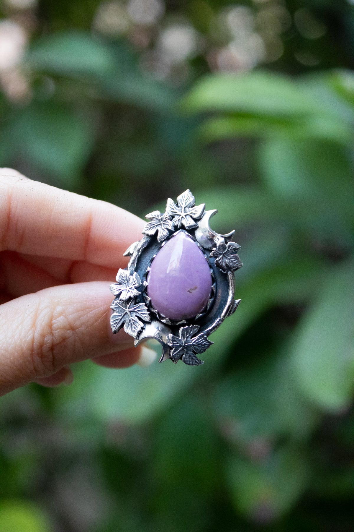 Twilight Ivy Phosphosiderite Ring, AR- 7763