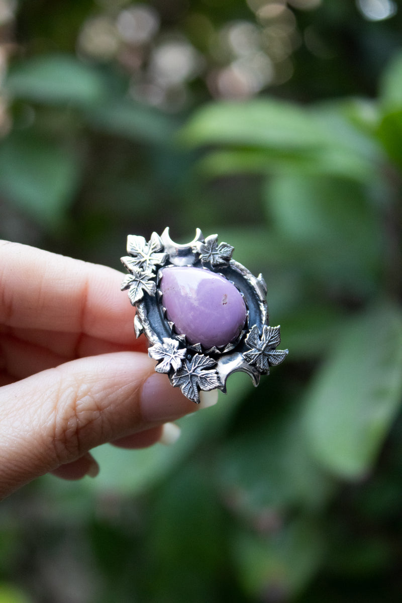 Twilight Ivy Phosphosiderite Ring, AR- 7763