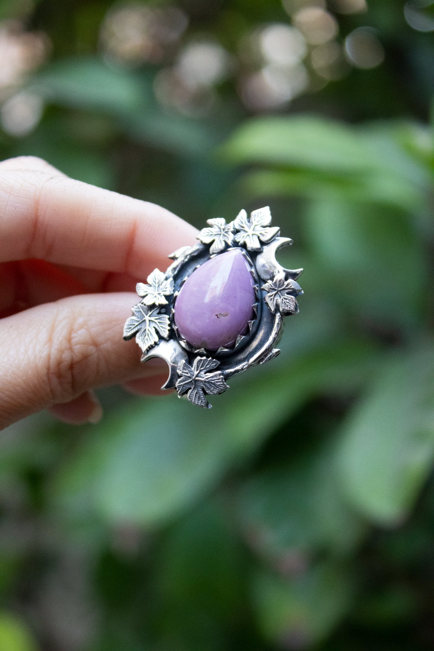Twilight Ivy Phosphosiderite Ring, AR- 7763