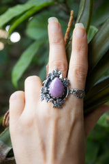 Twilight Ivy Phosphosiderite Ring, AR- 7763