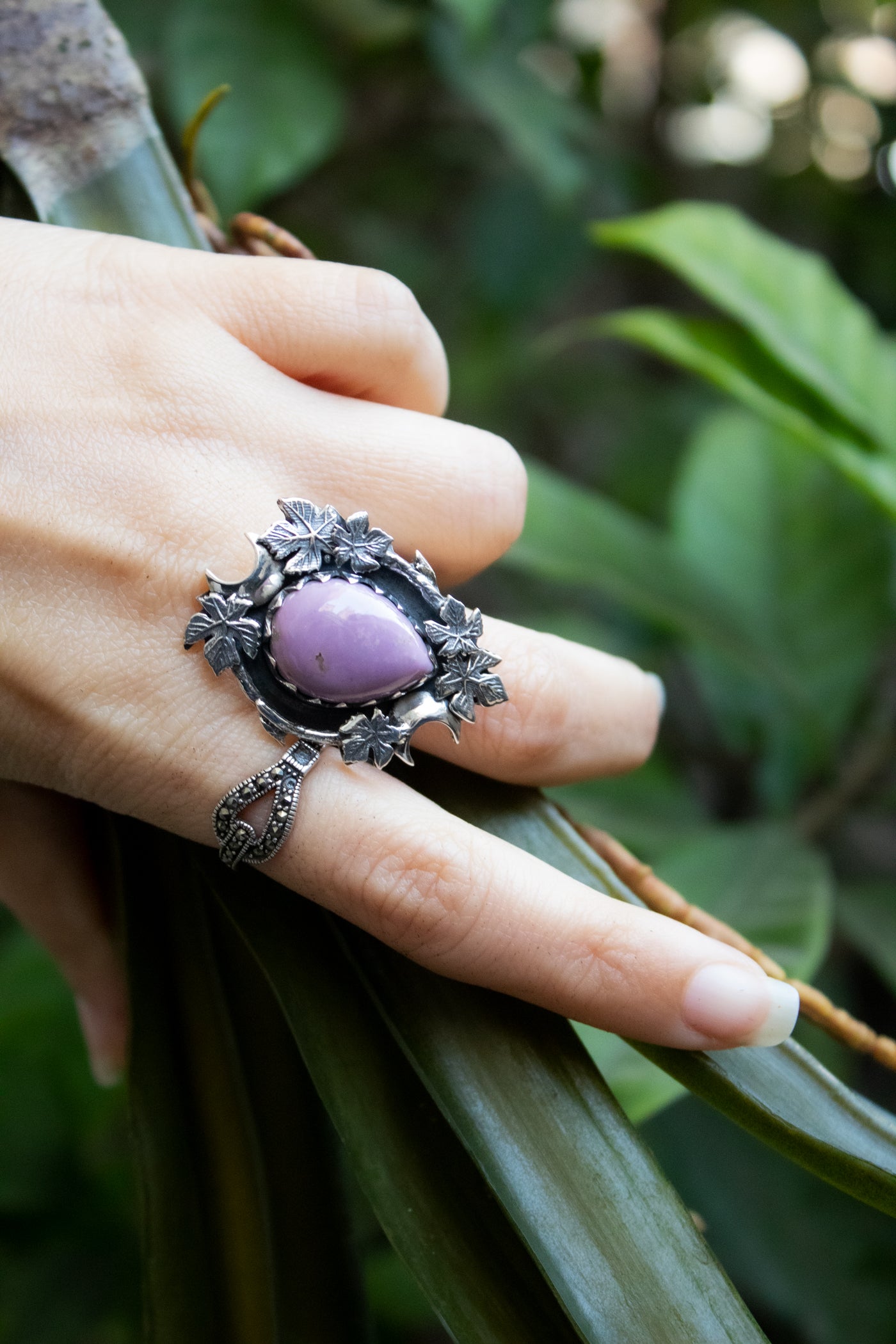 Twilight Ivy Phosphosiderite Ring, AR- 7763