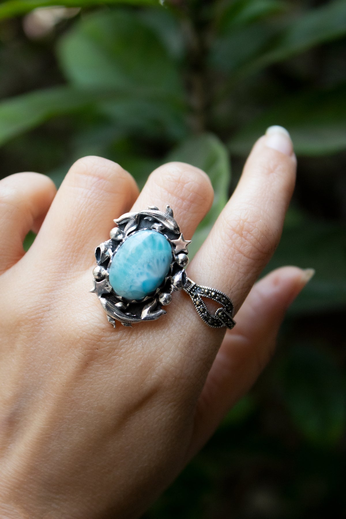 Celestial Tide Larimar Ring, AR-7764