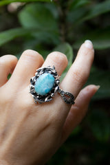 Celestial Tide Larimar Ring, AR-7764