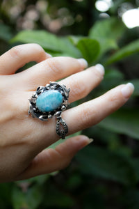 Celestial Tide Larimar Ring, AR-7764