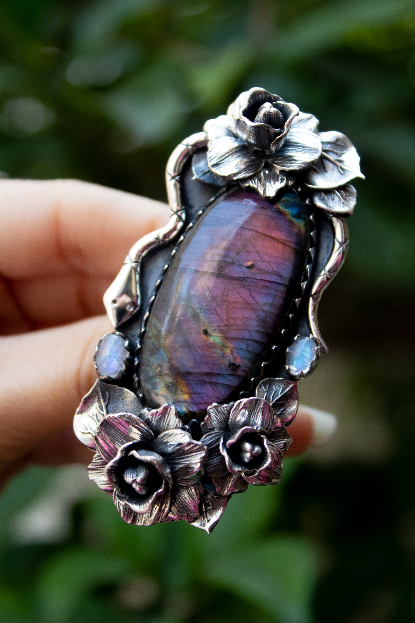 Purple Labradorite Ring, AR- 7336