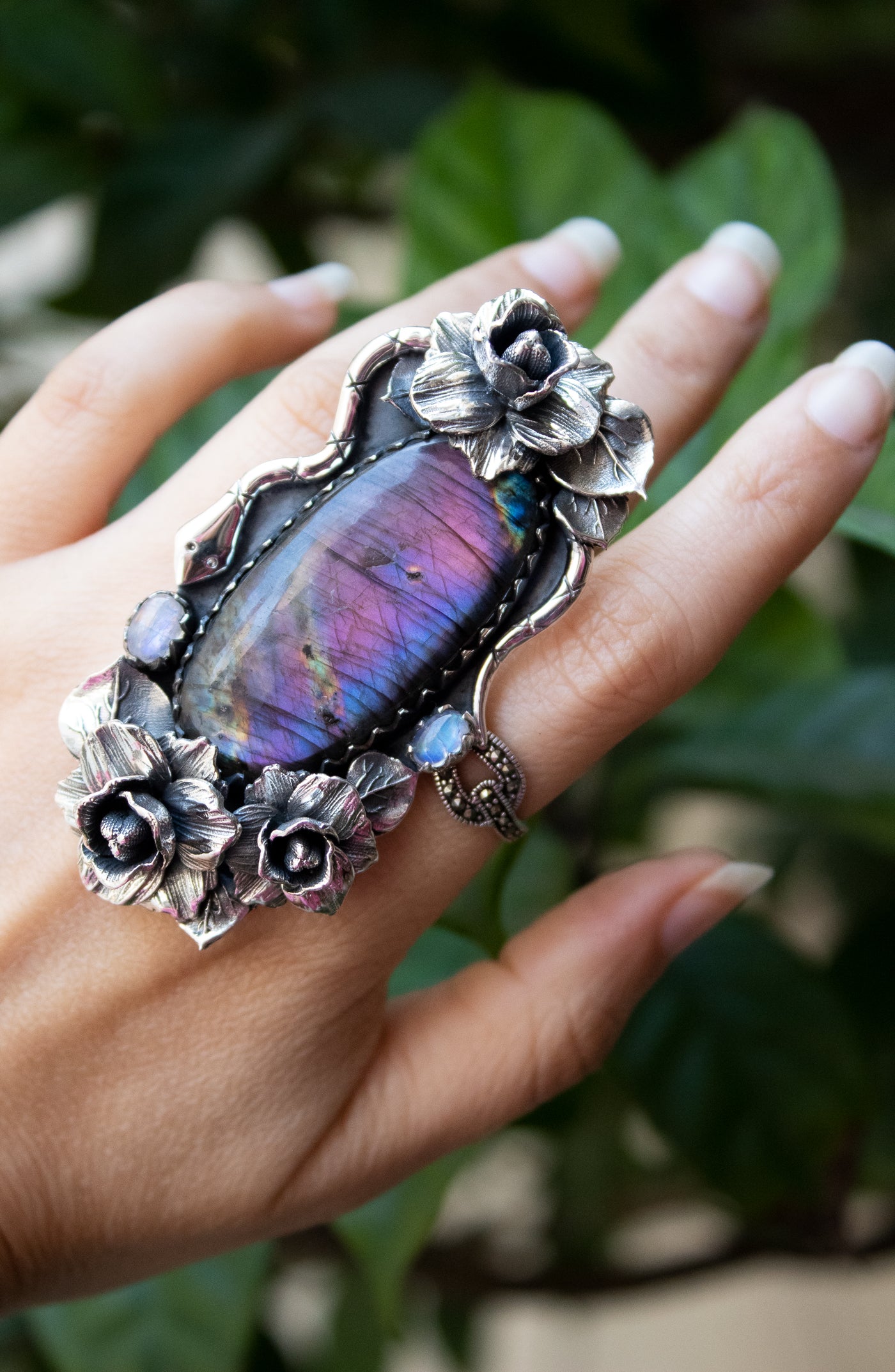 Purple Labradorite Ring, AR- 7336