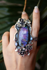 Purple Labradorite Ring, AR- 7336