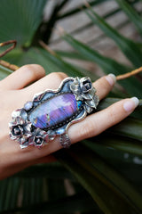 Purple Labradorite Ring, AR- 7336