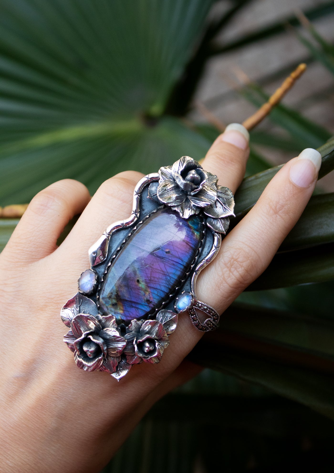 Purple Labradorite Ring, AR- 7336