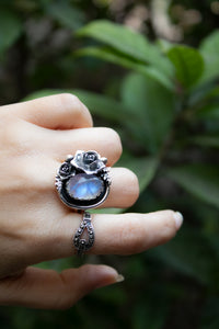 Lunar Whisper — Moonstone Ring, AR- 7768