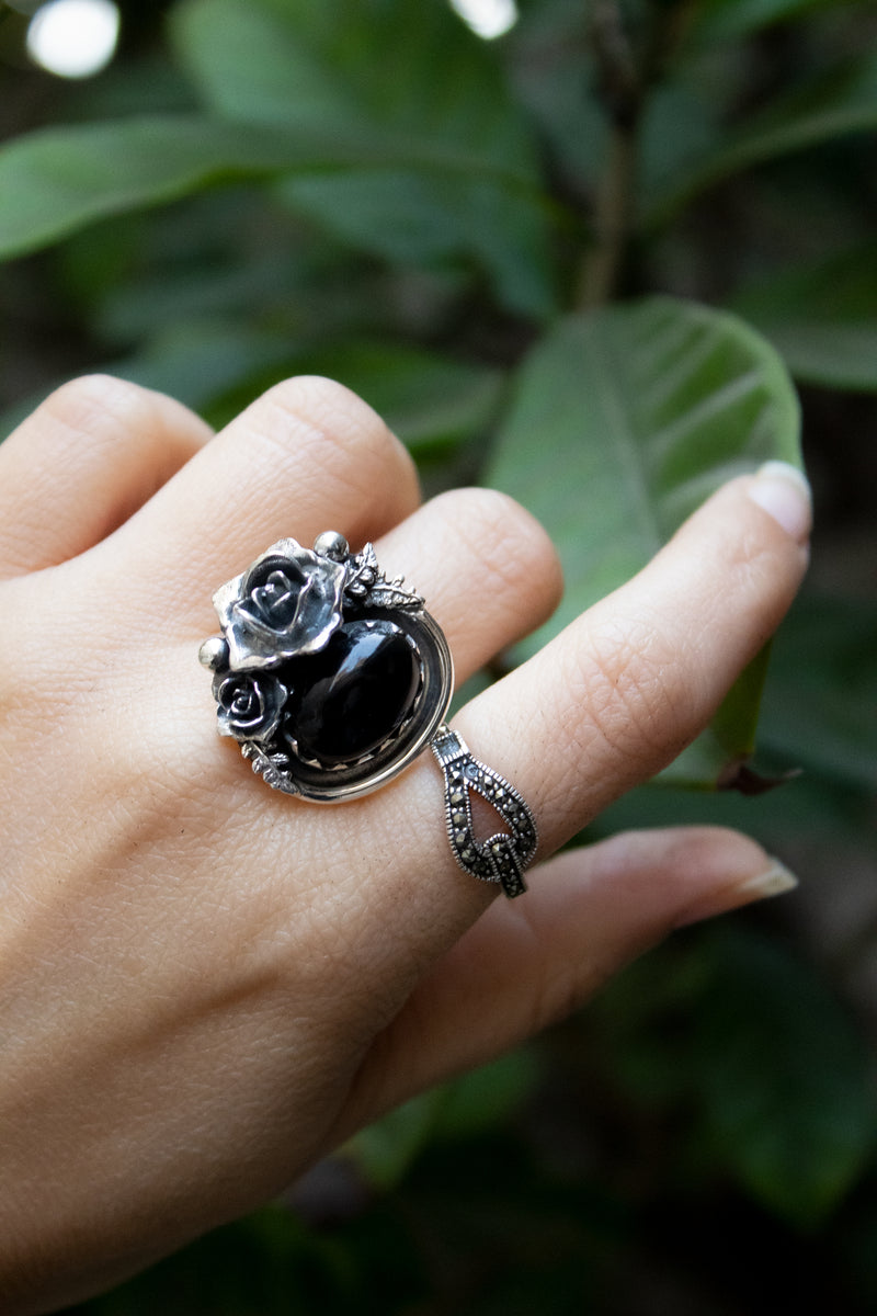 Midnight Edge — Black Onyx Ring, AR- 7770