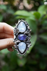 Twilight Dream — Moonstone & Tanzanite Ring, AR- 7772