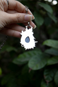 Violet Glow — Amethyst & Moonstone Pendant, AP- 7774