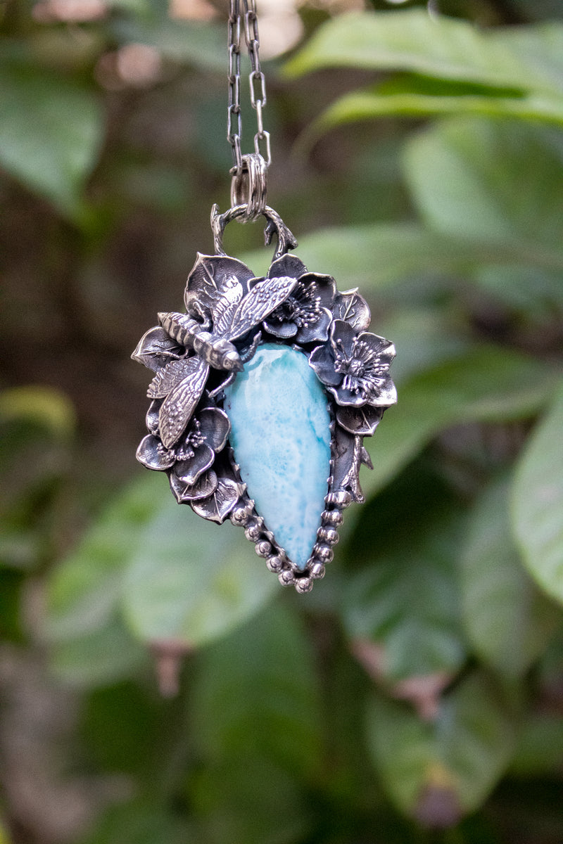 Ocean Serenity — Larimar Pendant, AP- 7775