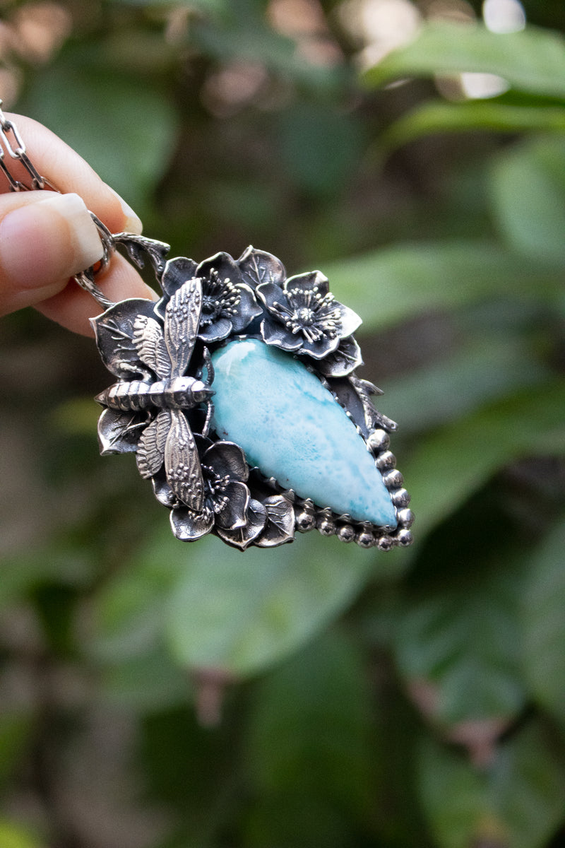 Ocean Serenity — Larimar Pendant, AP- 7775