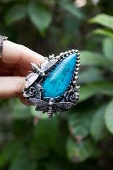 Sky Mirage — Blue Opal Ring, AR- 7776