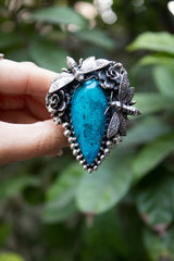 Sky Mirage — Blue Opal Ring, AR- 7776