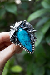 Sky Mirage — Blue Opal Ring, AR- 7776
