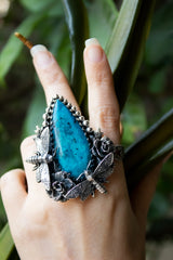 Sky Mirage — Blue Opal Ring, AR- 7776
