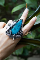 Sky Mirage — Blue Opal Ring, AR- 7776