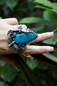 Sky Mirage — Blue Opal Ring, AR- 7776