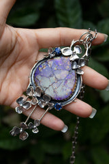 Blossom Radiance: Monarch Opal Pendant, AP-7344