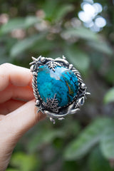 Tidebound Reverie Ring: Blue Opal, AR-7802