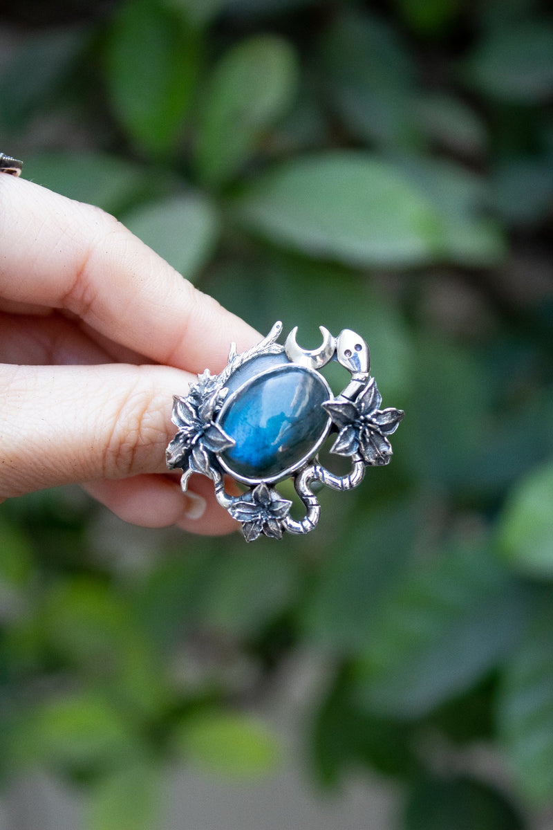 Mystic Glow — Labradorite Ring, AR- 7781