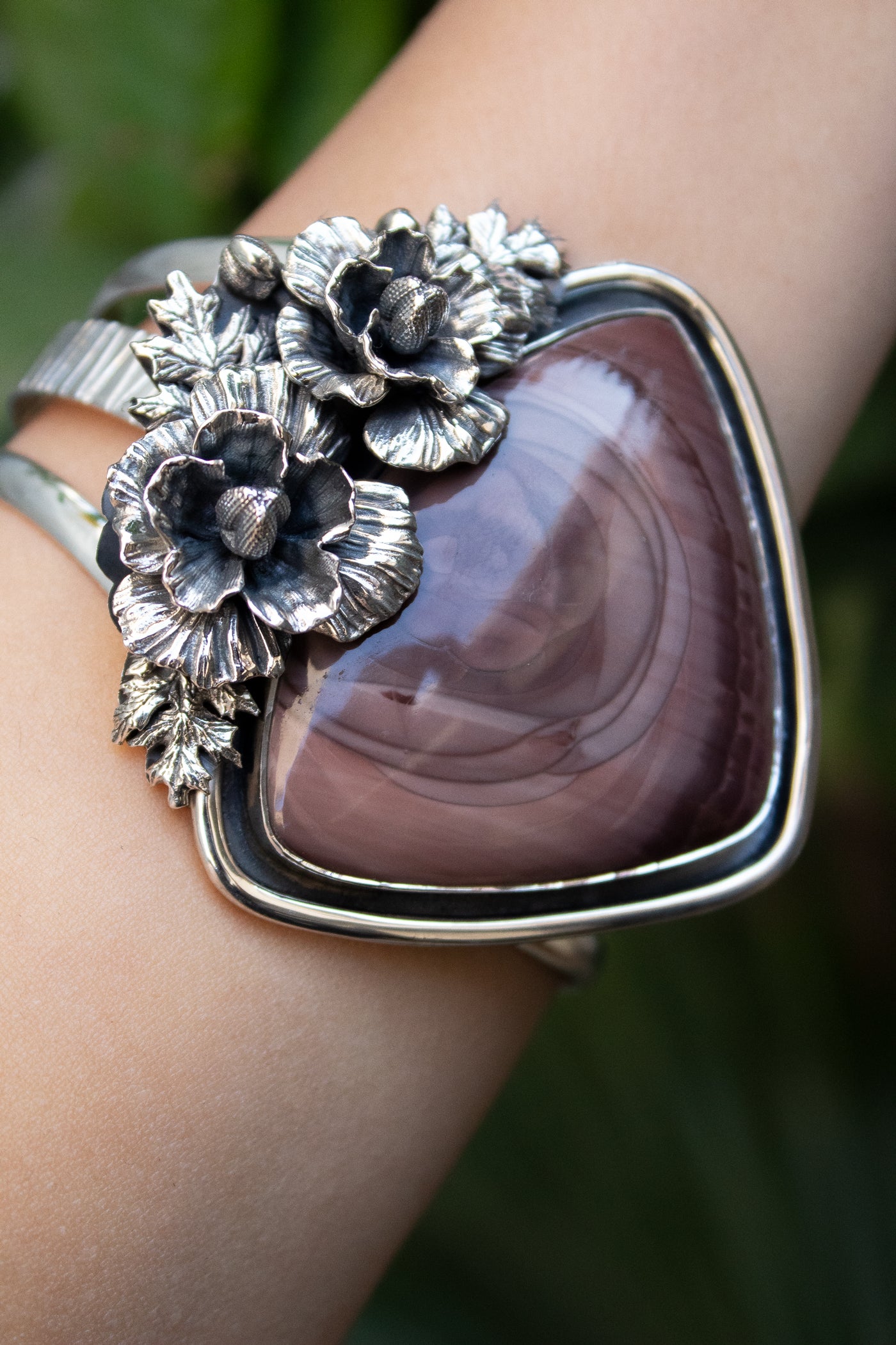 Imperial Jasper Cuff Bracelet, AB-7373