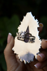 Anillo de rodonita, anillo de plata esterlina de rodonita, anillo de piedra de rodonita natural, joyería de rodonita hecha a mano AR-1238