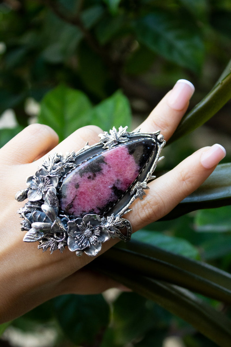Majestic Rhodonite Ring, AR- 7400