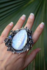Luminous Grove Moonstone Ring, AR-7809