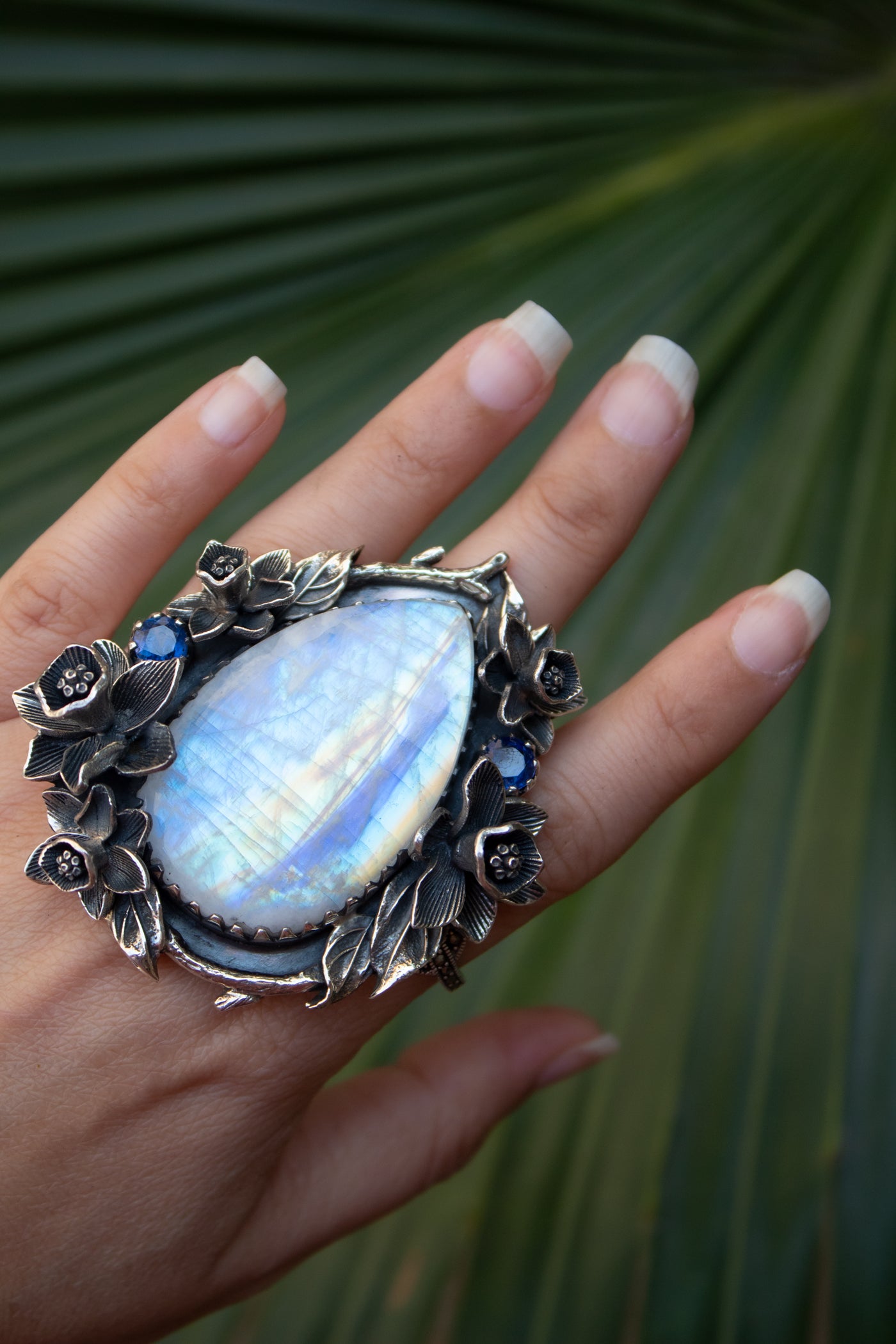Luminous Grove Moonstone Ring, AR-7809