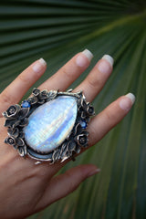 Luminous Grove Moonstone Ring, AR-7809