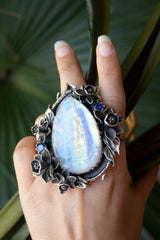 Luminous Grove Moonstone Ring, AR-7809