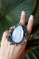 Luminous Grove Moonstone Ring, AR-7809