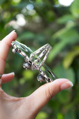 Desert Bloom Trinity: Turquoise & Moonstone Ring, AR-7810