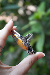 Golden Sunfield: Bumble Bee Jasper Ring, AR-7812